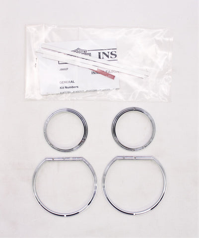 Harley-Davidson Defiance Gauge Bezels Kit (Chrome) Part Number - 61400359