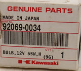 Genuine Kawasaki 12V 55W Bulb PN 92069-0034 (Pack of 1)