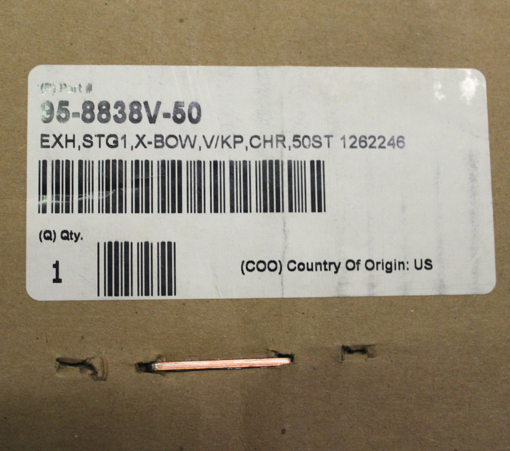 X Bow Exhaust Stage 1 Chrome Part Number 2878160156 For Victory