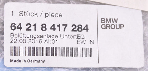 BMW Group Lower Section Ventilation Unit Part Number - 64-21-8-417-284