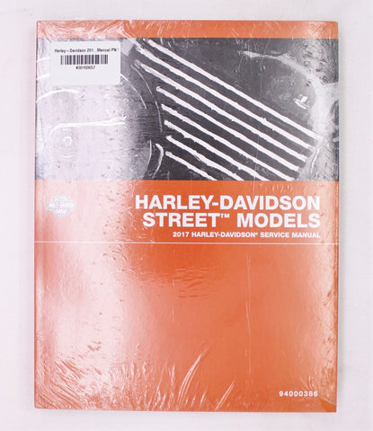 Harley-Davidson 2017 Street Models Service Manual PN 94000386