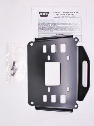 Genuine Warn Winch Mounting ATV Hardware Kit Part Number - W62840