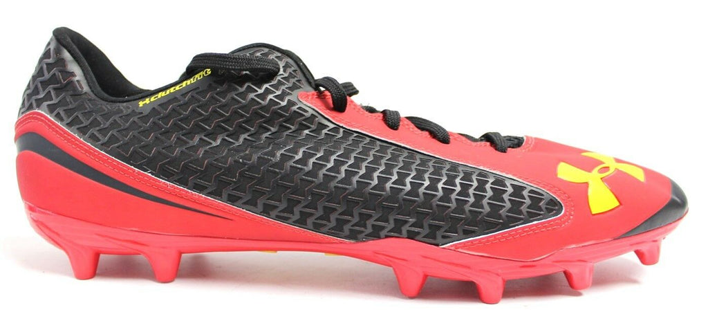 Under Armour Team Nitro Low Red and Black Football Cleats  display picture 1