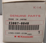 Genuine Kawasaki Signal Lamp Lens Part Number - 23007-0040