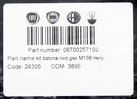 Maserati Floor Mat Kit & Fasteners (Four Mats) PN 673004139