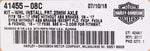 Harley-Davidson WHL Install, FRT, 25MM Axle Kit PN 41455-08C