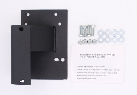 Kawasaki Superwinch Winch Mounting Hardware PN KVF650051