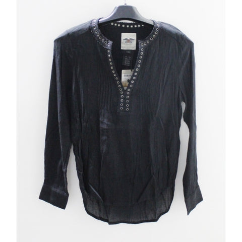 Harley-Davidson Grommet Neckline Crepe Shirt Size XS 96078-17VW/002S