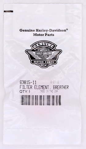Harley-Davidson Breather Element Filter Part Number - 63815-11