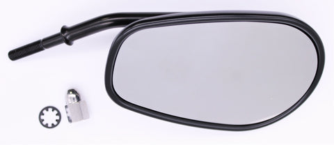 Right Hand Black Mirror Assembly Part Number - 56000164 For Harley-Davidson
