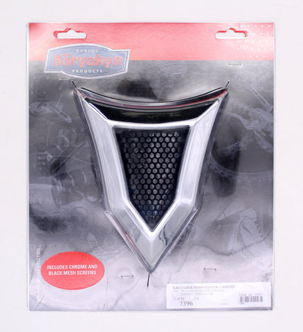 Kuryakyn Chrome Krusader Chrome Cowbell Horn Cover Accent Harley Touring Softail PN 7396