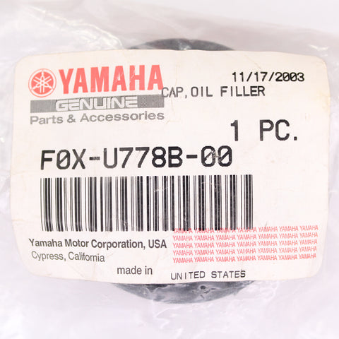 Yamaha CAP,OIL FILLER PN F0X-U778B-00-00