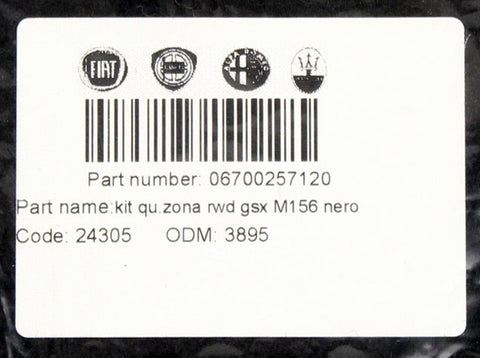 Maserati Floor Mat Kit (Four Mats) PN 670025712