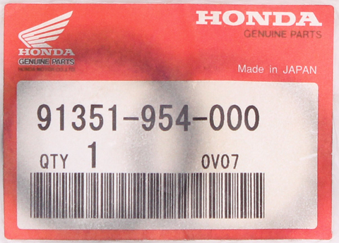 Genuine Honda O Ring, Filler Cap PN 91351-954-000