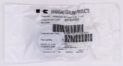 Kawasaki Ball Bearing PN 92045-0083