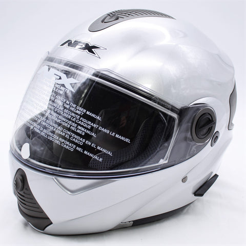 AFX Solid Silver FX-36 Helmet - Size S Part Number - 1001465