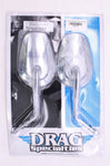 Parts Unlimited/Drag Specialties Mirrors Repl Long Stm Chr PN 6401309