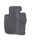 GENUINE BMW GROUP, BLACK RUBBER ALL-WEATHER FRONT FLOOR MATS SET, PN 51472285310