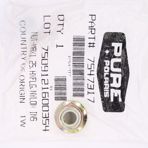 Genuine Polaris Locking Nylon Nut Part Number - 7547317