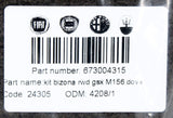 Maserati Floor Mat Kit & Fasteners (Two Mats) PN 673004141