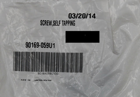Yamaha Self Tapping Screw (Pack of 8) PN 90169-059U1