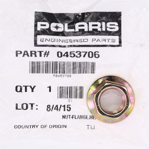 Genuine Polaris Hex Flange Nut Part Number - 453706