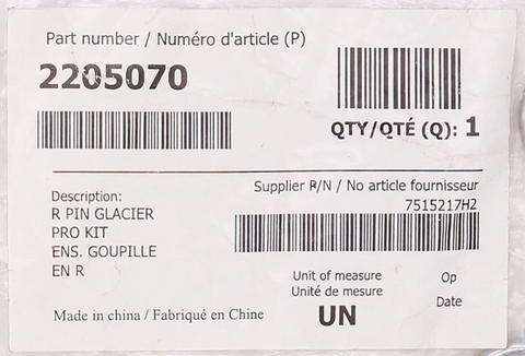 Polaris Lock Pin PN 2205070