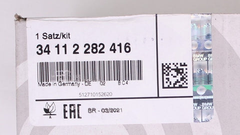 BMW Front Brake Pad Set Repair Kit Part Number - 34112282416