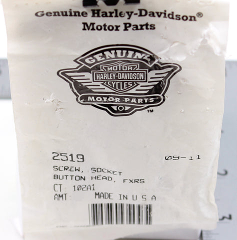 Harley-Davidson Socket Head Button Screw (Pack of 4) Part Number - 2519
