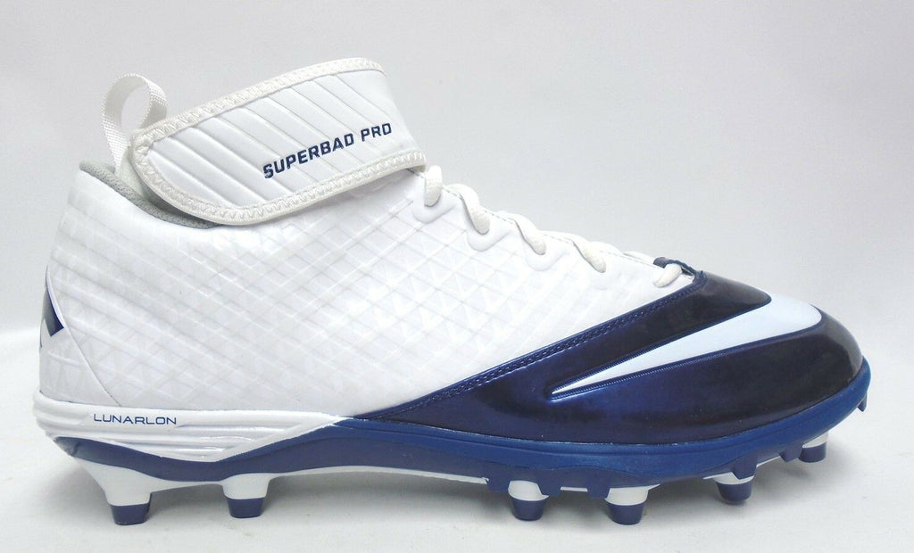 Nike Lunar Super Bad Pro TD Blue and White Football - Size 16 – Kiwi Sports, LLC