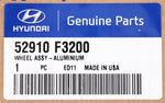 Hyundai Aluminum Wheel Assembly Part Number - 52910-F3200