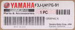 Genuine Yamaha Graphic 6 Part Number - F3J-U417G-00-00