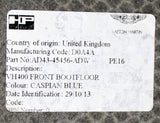 Aston Martin Floor Carpet Part Number - AD43-45456-ABW