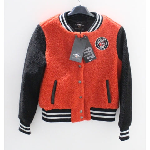Harley-Davidson Sherpa Fleece Varsity Jacket Small Part Number - 96390-19Vw/000S