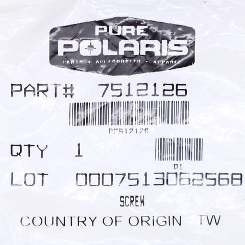 Polaris Screw PN 7512126