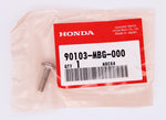 Honda Pan Head Screw Part Number - 90103-MBG-000