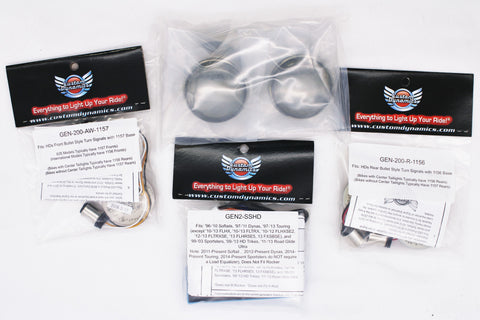 Parts Unlimited/Drag Specialties Signal Kit Bullet 96-10St PN 20201094