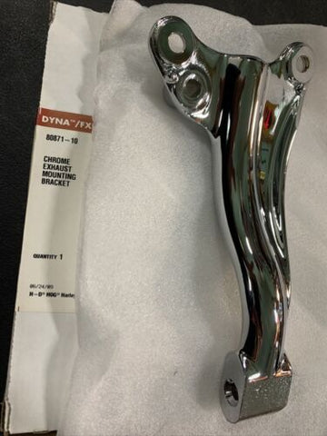 Genuine Harley-Davidson Chrome Exhaust Mounting Bracket PN 80871-10