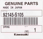 Genuine Kawasaki Spring Washer Part Number - 92145-s105