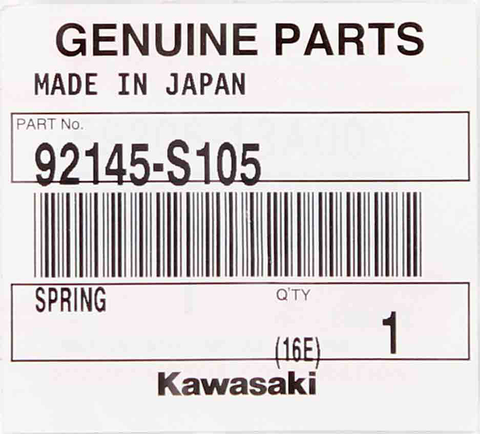 Genuine Kawasaki Spring Washer Part Number - 92145-s105