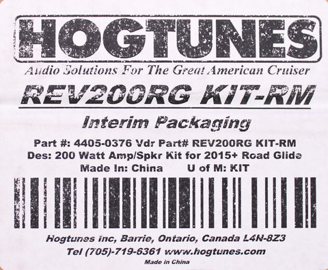 HogTunes Speaker/Rev200 Rm Fltr Part Number - 44050376
