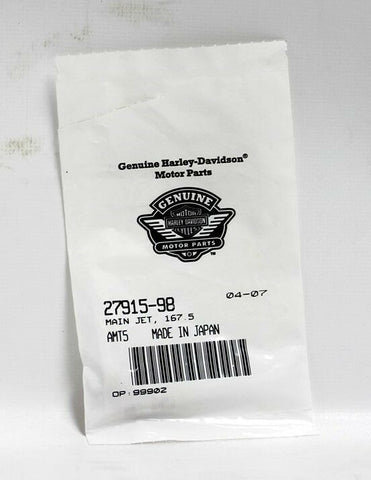 Harley-Davidson Main Jet, 167.5 Part Number - 27915-98 (Pack Of 4)