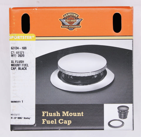 Harley-Davidson KIT,FUEL CAP,FLSH MNT,XL BLK PN 63134-10B