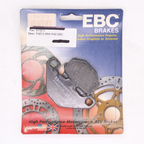 Genuine EBC Brakes FA67/3 Brake Pads Part Number - 611673