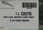 Genuine Jaguar Gasket Part Number - C2S2755