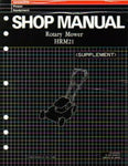Honda Shop Manual Rotary Mower HRM21 Supplement Part Number - 61VA200Z