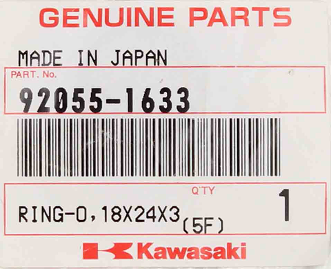 Genuine Kawasaki O-Ring PN 92055-1633