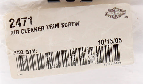 Air Cleaner Trim Screw Part Number - 2471 For Harley-Davidson