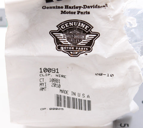 Genuine Harley-Davidson Clip, Wire PN 10091 (Pack of 2)