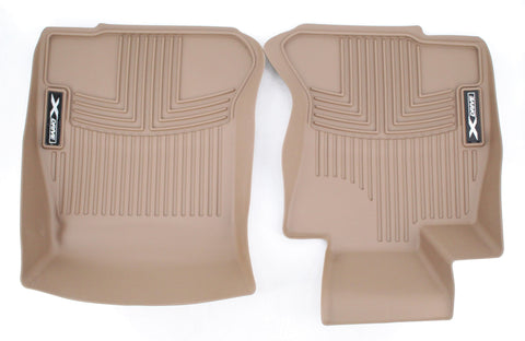 Front All-Weather Floor Liners (Beige) Part Number - 82 11 2 220 900 For BMW